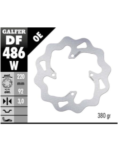 disco freno moto galfer wave fijo 220x3mm df486w