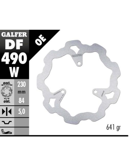 disco freno moto galfer wave fijo 230x5mm df490w