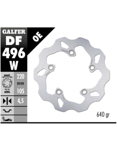 disco freno moto galfer wave fijo 220x4 5mm df496w