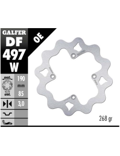 disco freno moto galfer wave fijo 190x3mm df497w