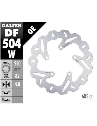 disco freno moto galfer wave fijo 220x4mm df504w