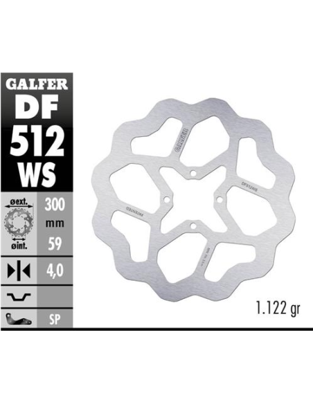 disco freno moto moto galfer wave fijo 300x4mm df5