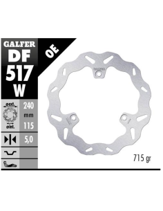 disco freno moto galfer wave fijo 240x5mm df517w