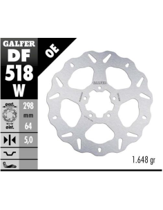 disco freno moto galfer wave fijo 298x5mm df518w