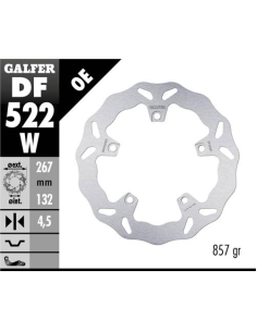 disco freno moto galfer wave fijo 267x4 5mm df522w