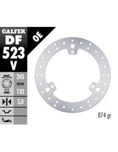 disco de freno galfer fijo redondo 245x5mm df523