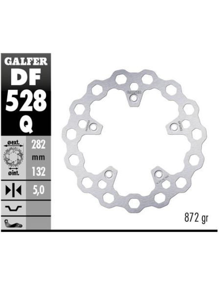 disco de freno trasero galfer df528q cubiq 282x5 mm yamaha t max 530 560