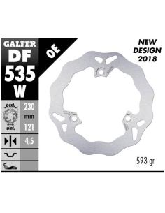 disco freno moto galfer wave fijo 230x4 5mm df535w