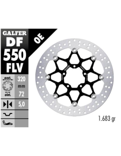 disco freno moto flotante galfer 320x5mm df550flv