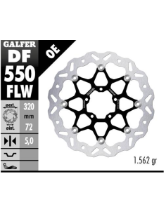 disco freno moto galfer wave flotante 320x5mm df55