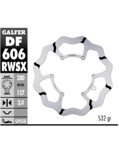 disco freno moto galfer wave fijo 280x3m df606rw