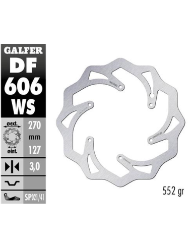 disco freno moto moto galfer wave fijo 270x3mm df6