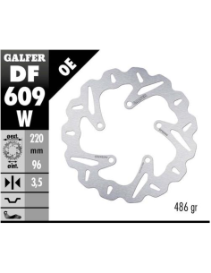 disco freno moto galfer wave fijo 220x3mm df609w