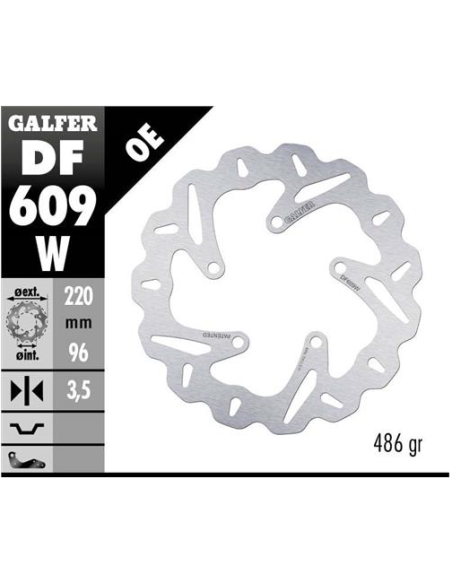 disco freno moto galfer wave fijo 220x3mm df609w