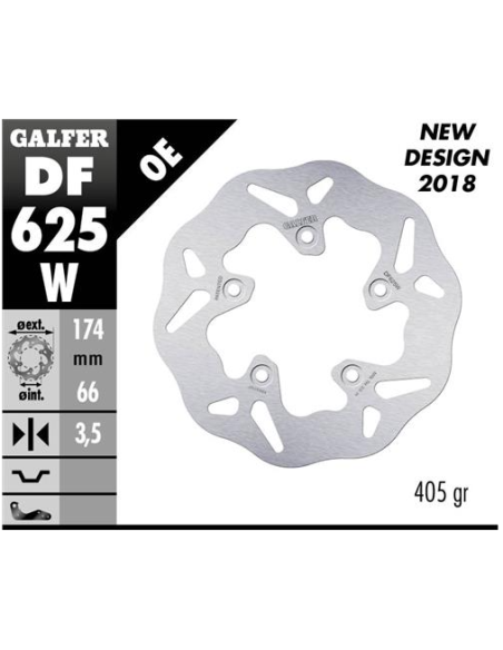 disco freno moto galfer wave fijo 174x3mm df625w