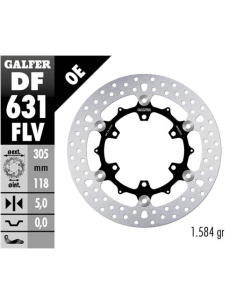 disco freno moto flotante galfer 305x5mm df631flv
