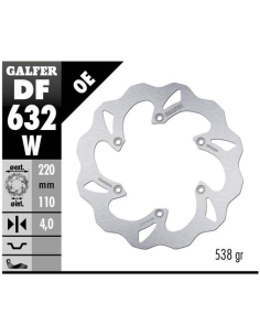 disco freno moto galfer wave fijo 220x4mm df632w