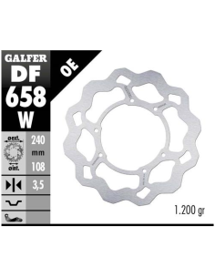 disco freno moto galfer wave fijo 240x3 5mm df658w