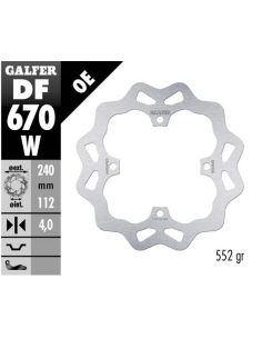 disco freno moto galfer wave fijo 240x4mm df670w