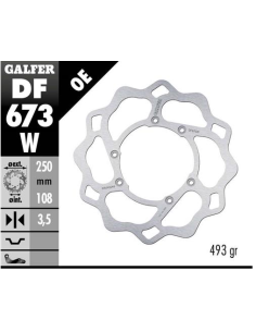 disco freno moto galfer wave fijo 250x3 5mm df673w