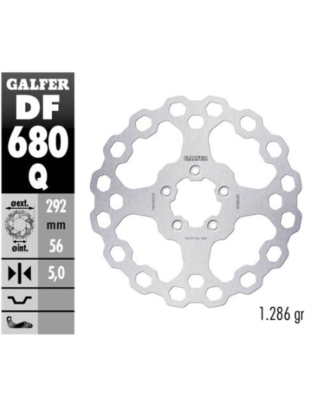 disco freno moto moto fijo galfer qubic 292x5mm df