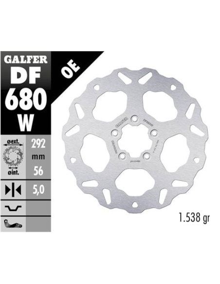 disco freno moto galfer wave fijo 292x5mm df680w