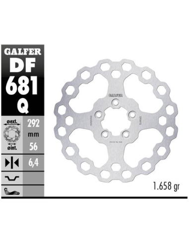 disco freno moto moto fijo galfer qubic 292x6 4mm