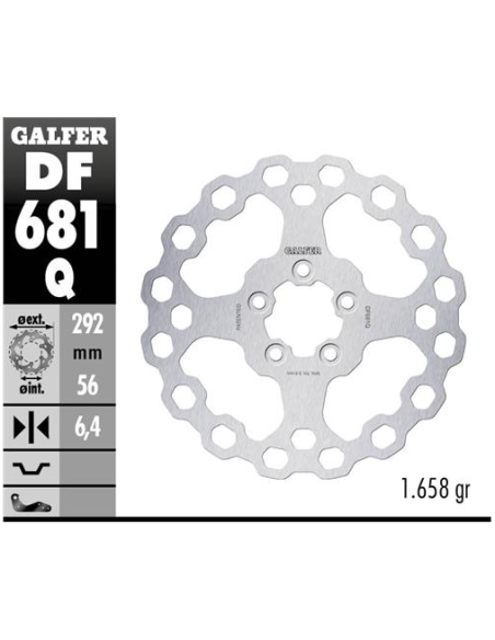 disco freno moto moto fijo galfer qubic 292x6 4mm