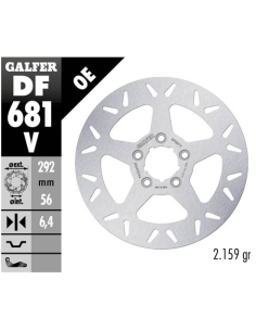 disco freno trasero galfer 292x6 5mm df681v harley davidson