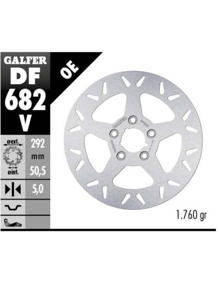disco freno moto fijo galfer 292x5mm df682v