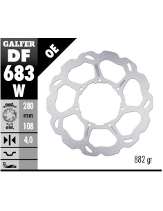 disco freno moto galfer wave fijo 279 5x4mm df683w