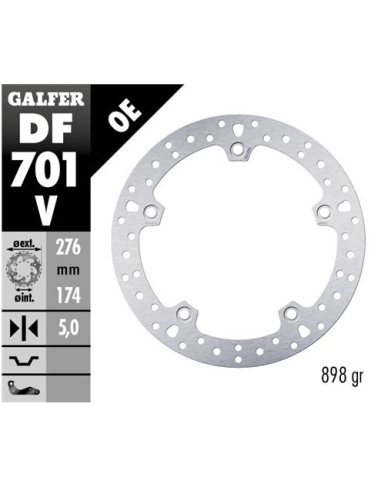 disco freno moto fijo galfer 276x5mm df701v