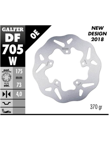 disco freno moto galfer wave fijo 175x4mm df705w