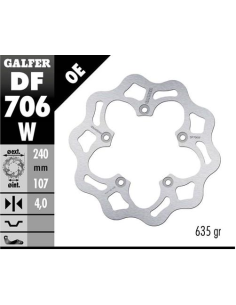 disco freno moto galfer wave fijo 240x4mm df706w