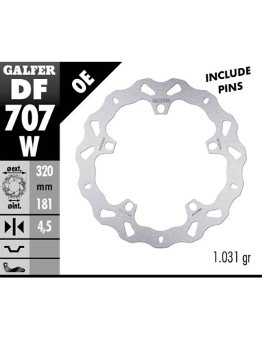 disco freno moto galfer wave fijo 320x4 5mm df707w