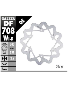disco freno moto galfer wave fijo derecho df708wd