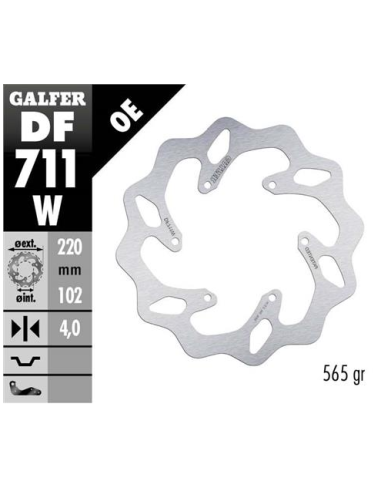 disco freno moto galfer wave fijo 220x4mm df711w