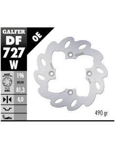 disco freno moto galfer wave fijo 196x4mm df727w