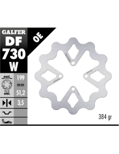 disco freno moto galfer wave fijo 199x3 5mm df730w