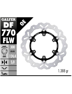 disco freno moto galfer wave flotante 300x5mm df77