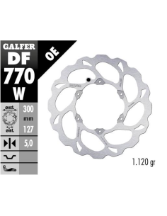 disco freno moto galfer wave fijo 300x5mm df770w