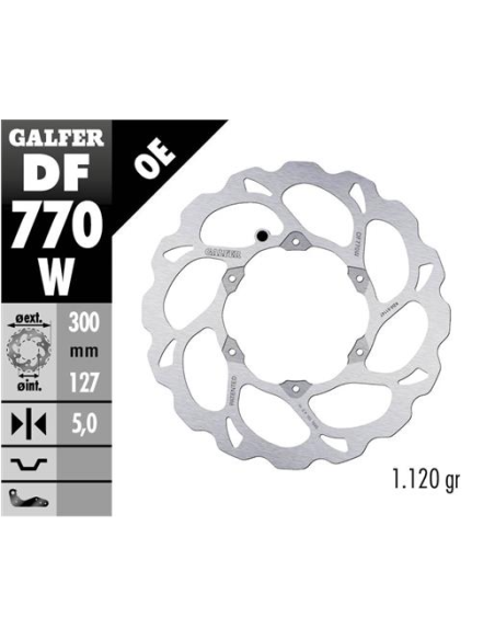 disco freno moto galfer wave fijo 300x5mm df770w