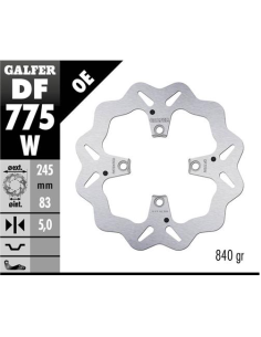 disco freno moto galfer wave fijo 245x5mm df775w