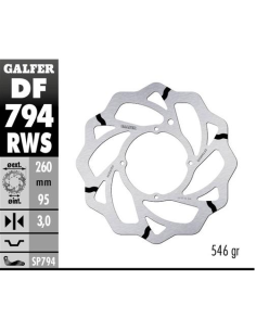 disco freno moto galfer wave fijo 260x3mm df794rws