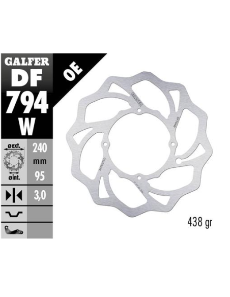 disco freno moto galfer wave fijo 240x3mm df794w