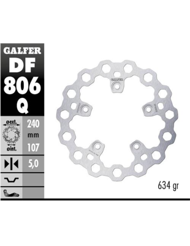 disco freno moto moto fijo galfer qubic 240x5mm df