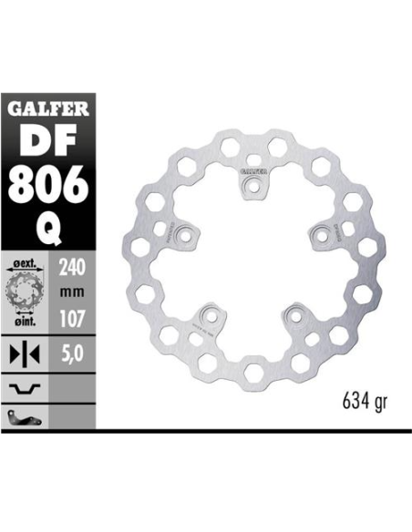 disco freno moto moto fijo galfer qubic 240x5mm df