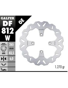disco freno moto galfer wave fijo 265x6mm df812w
