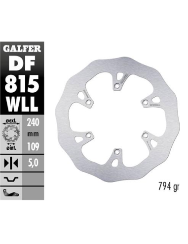 disco freno trasero galfer df815wll wave solido 240x5 mm beta rr xtrainer 6 tornillos o125