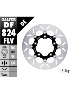 disco freno moto flotante galfer 292x5 6mm df824fl